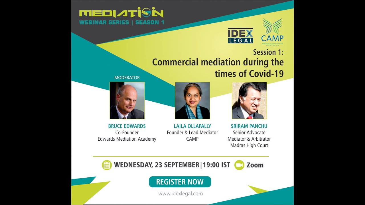 Session 1: Commercial Mediation During the Times of COVID-19