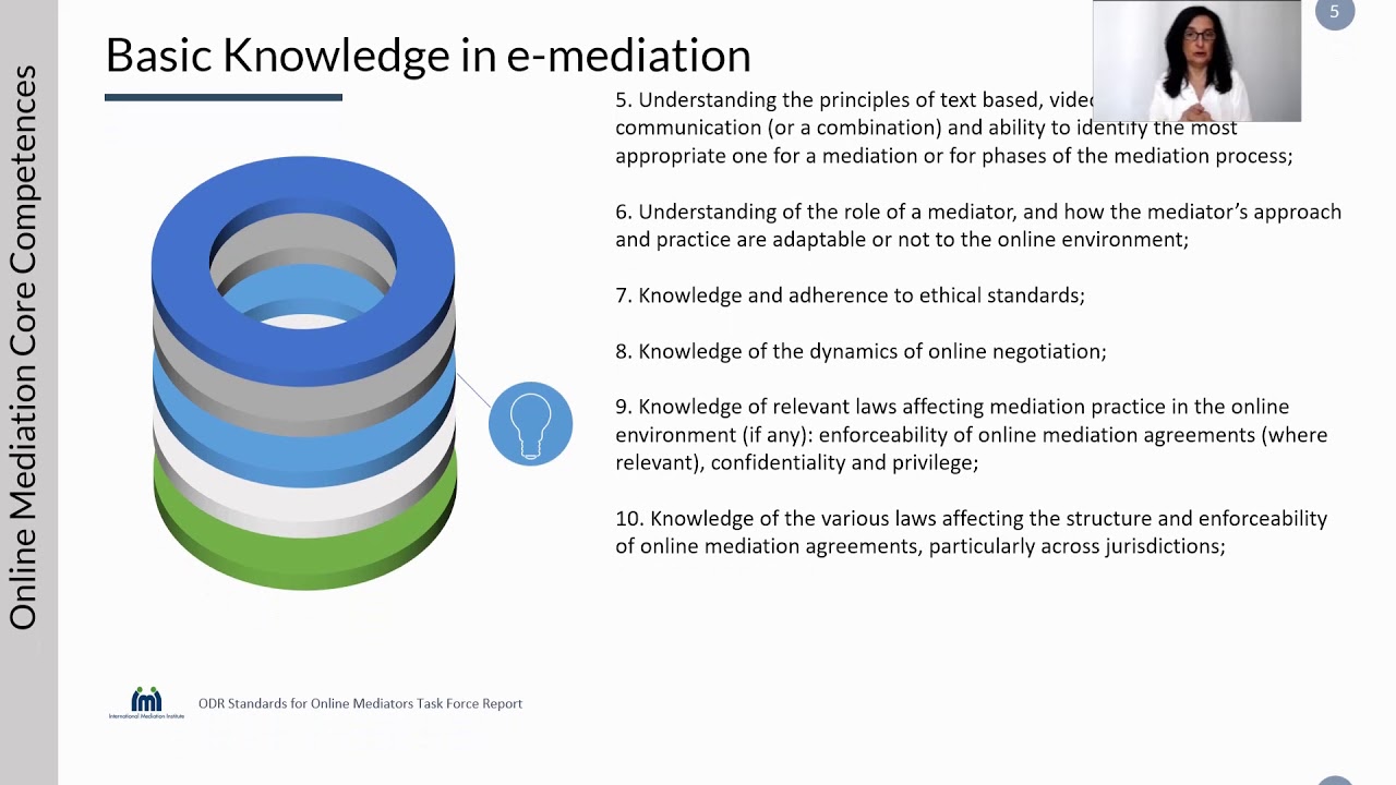 IMI Online Mediation Specialisation - Competencies